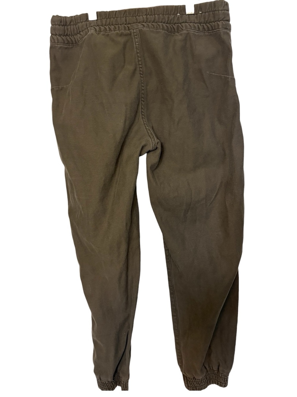 Women TNA Olive Green Drawstring Fleece Jogger Pants Sz 2 100% cotton Athleisure - Picture 3 of 15